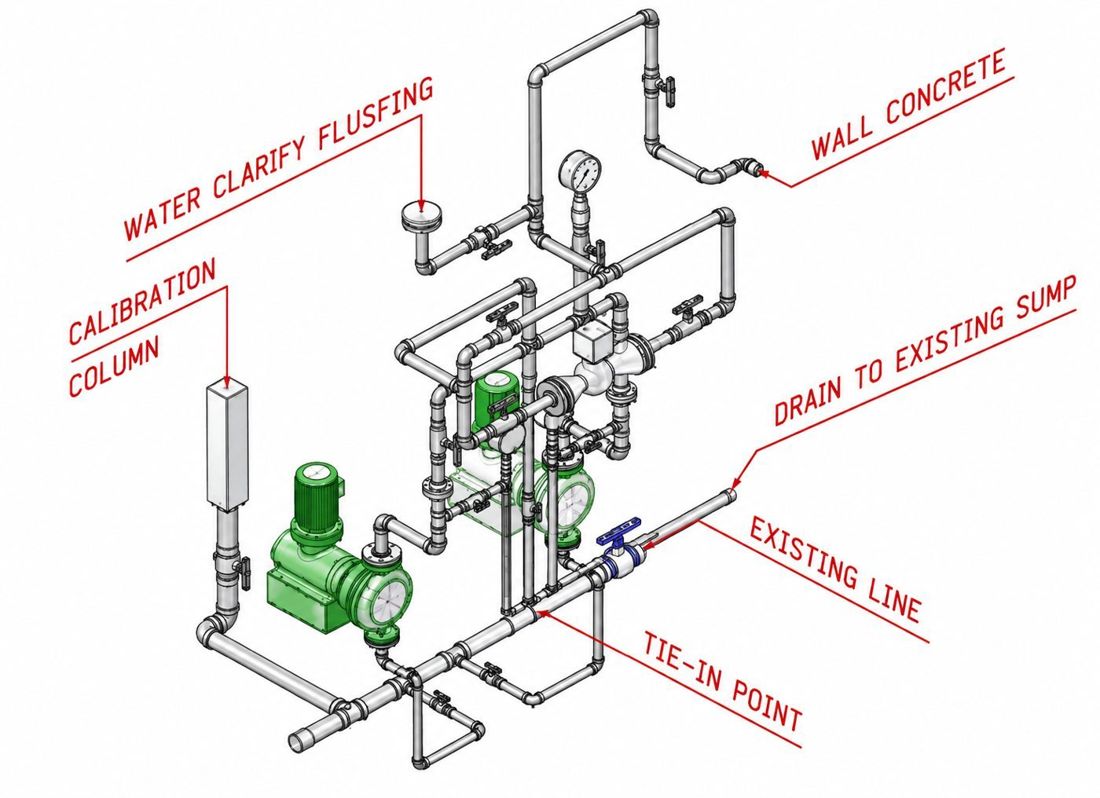 3D piping model