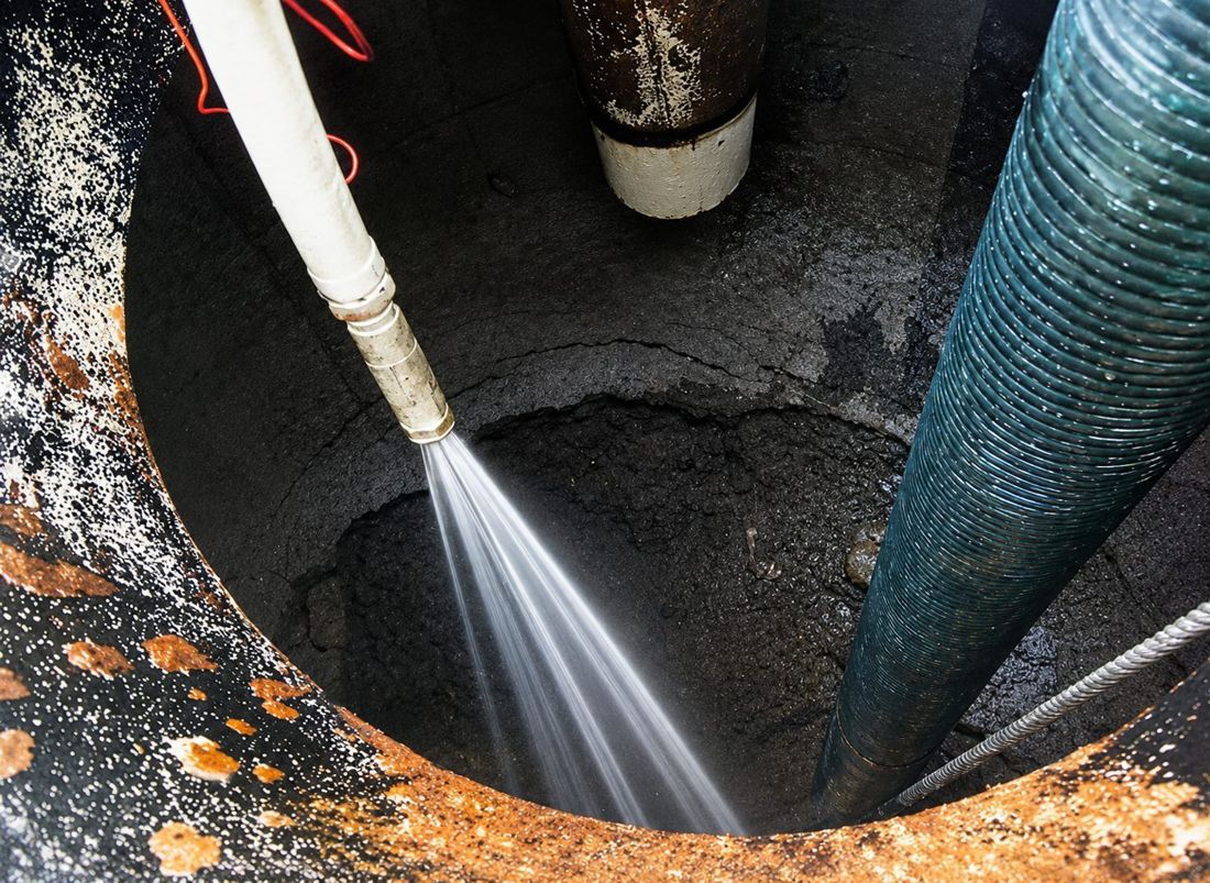Sand Replacement & Nozzle Inspection — Sand Filter Tank WTP3
