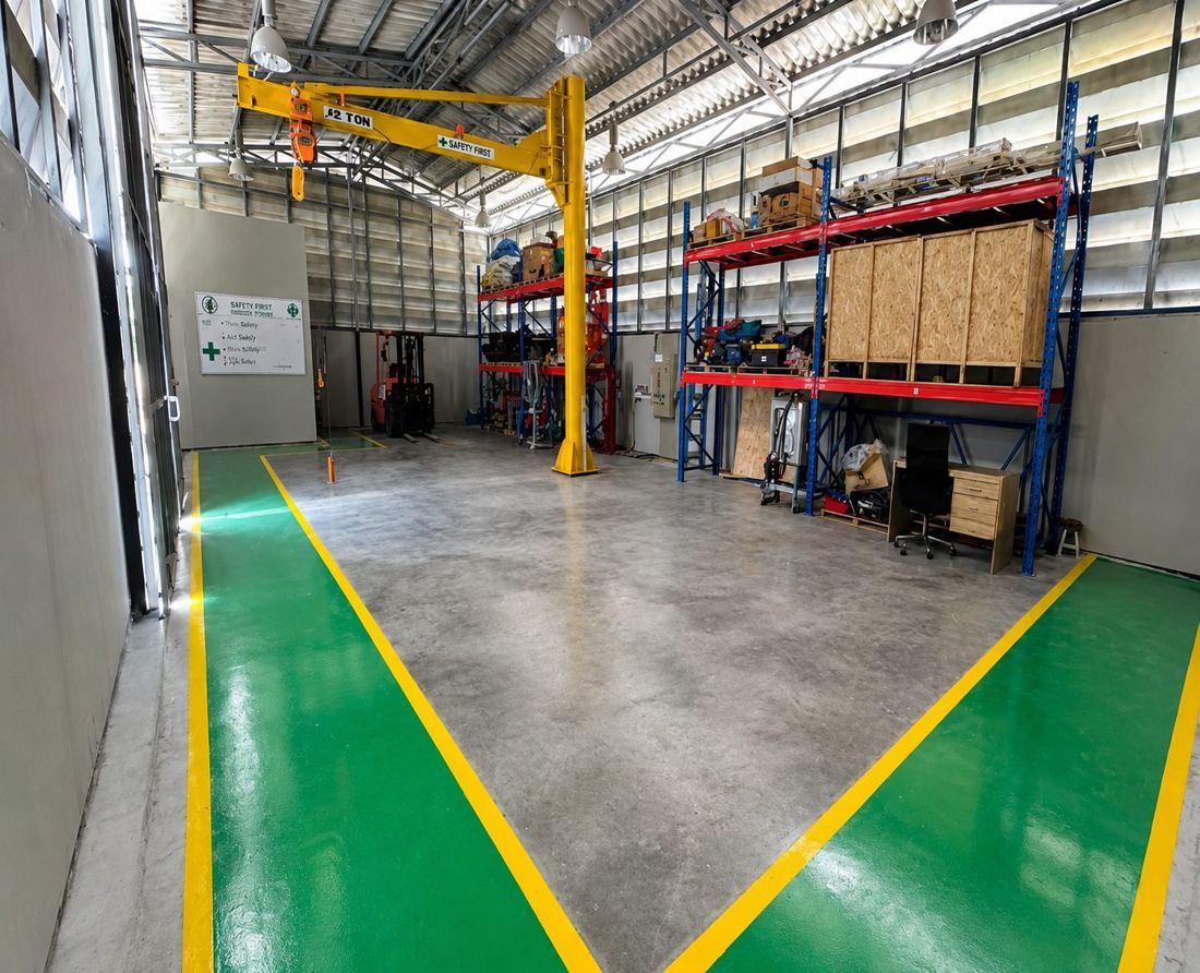Workshop and office